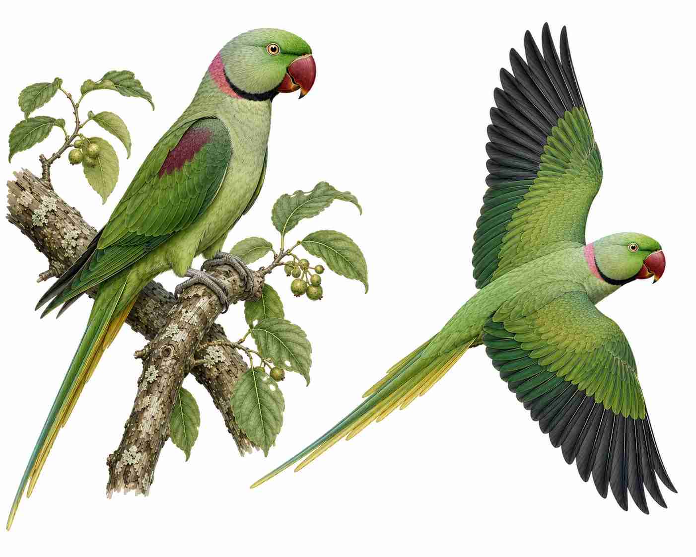 Alexandrine Parakeet