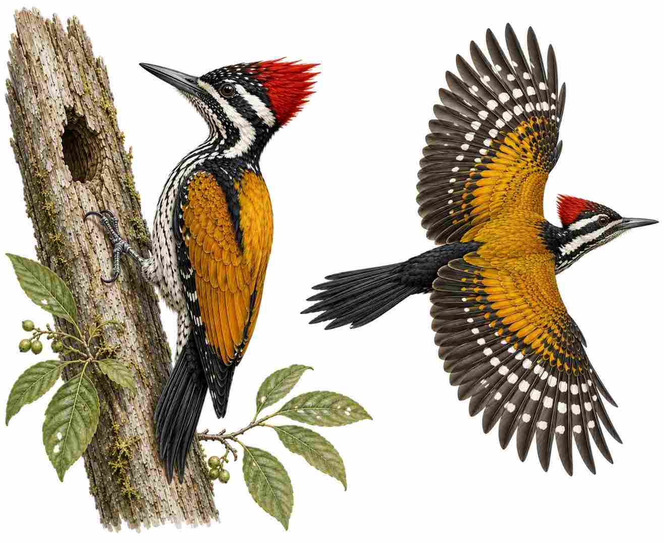 Black-rumped Flameback