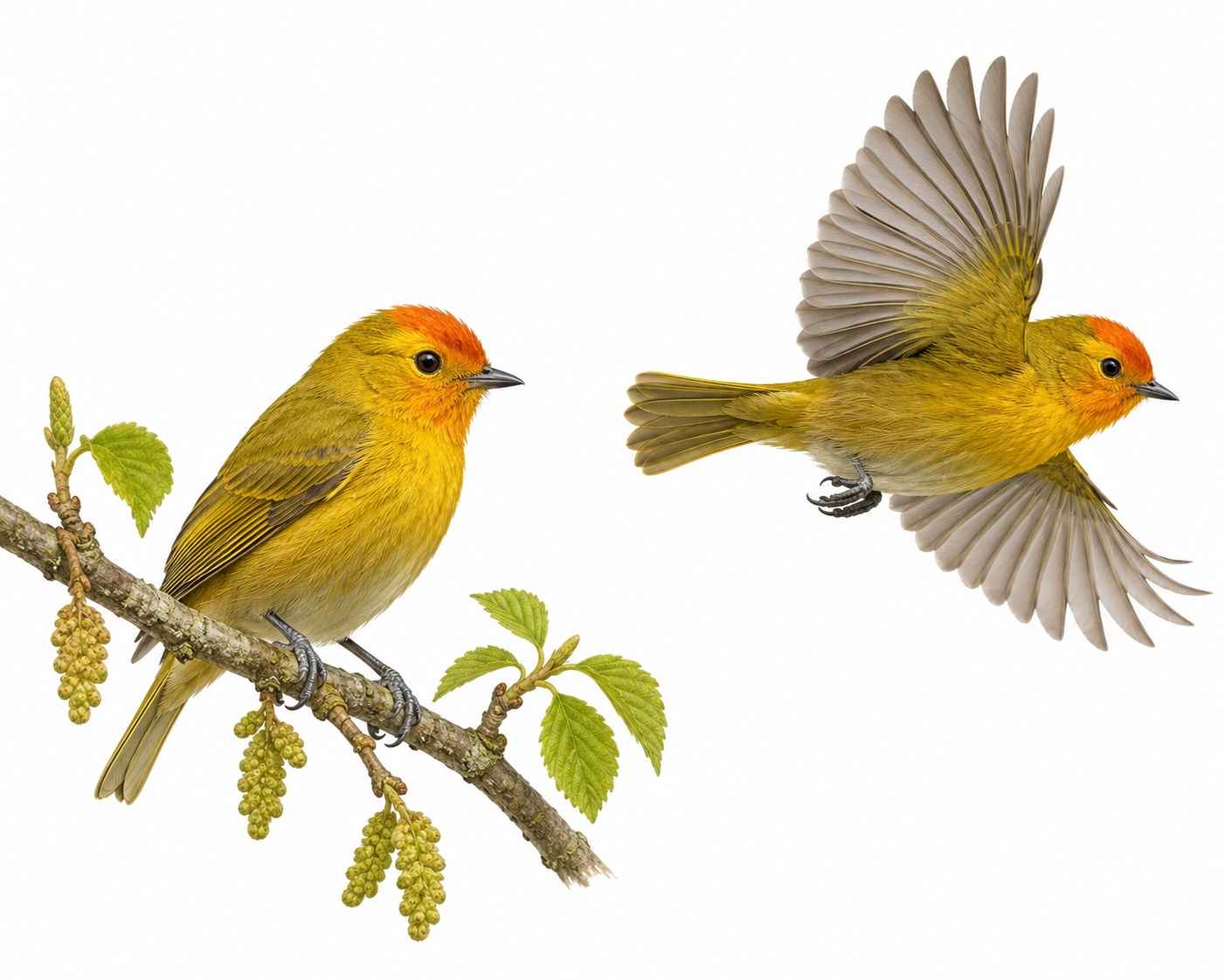 Fire-capped Tit