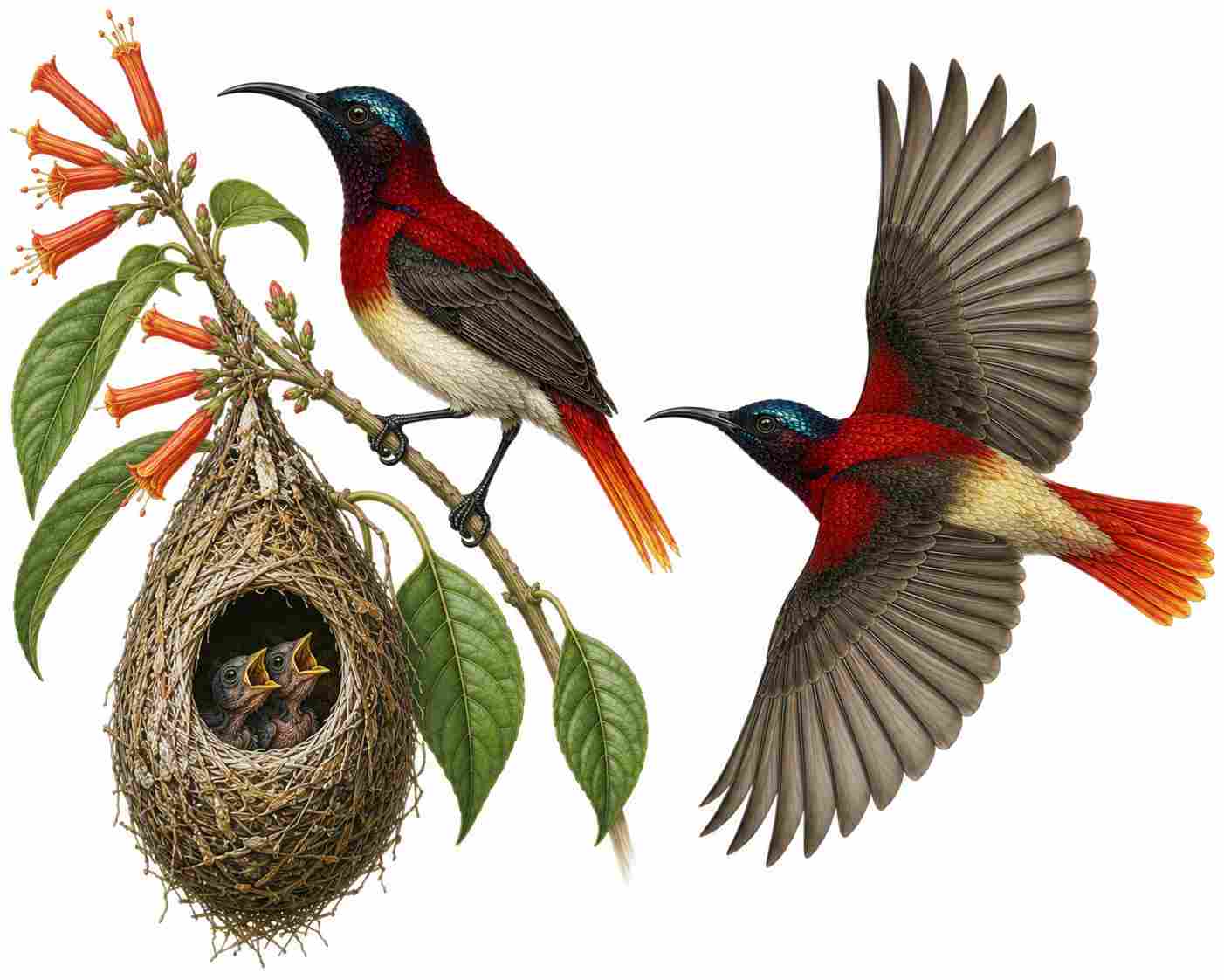 Fire-tailed Sunbird