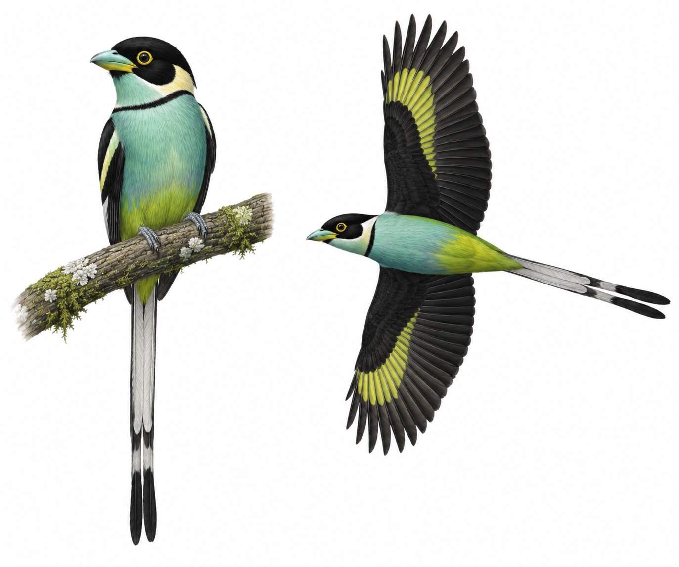 Long-tailed Broadbill