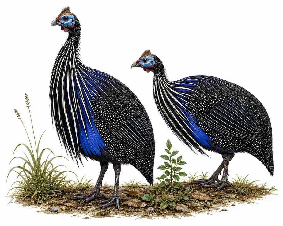 Plumed Guineafowl