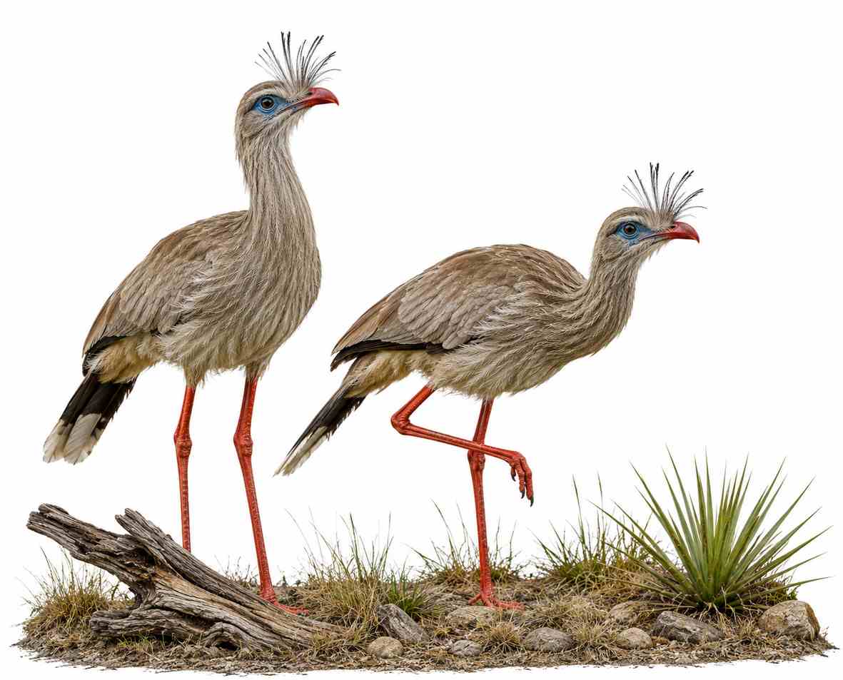Red-legged Seriema