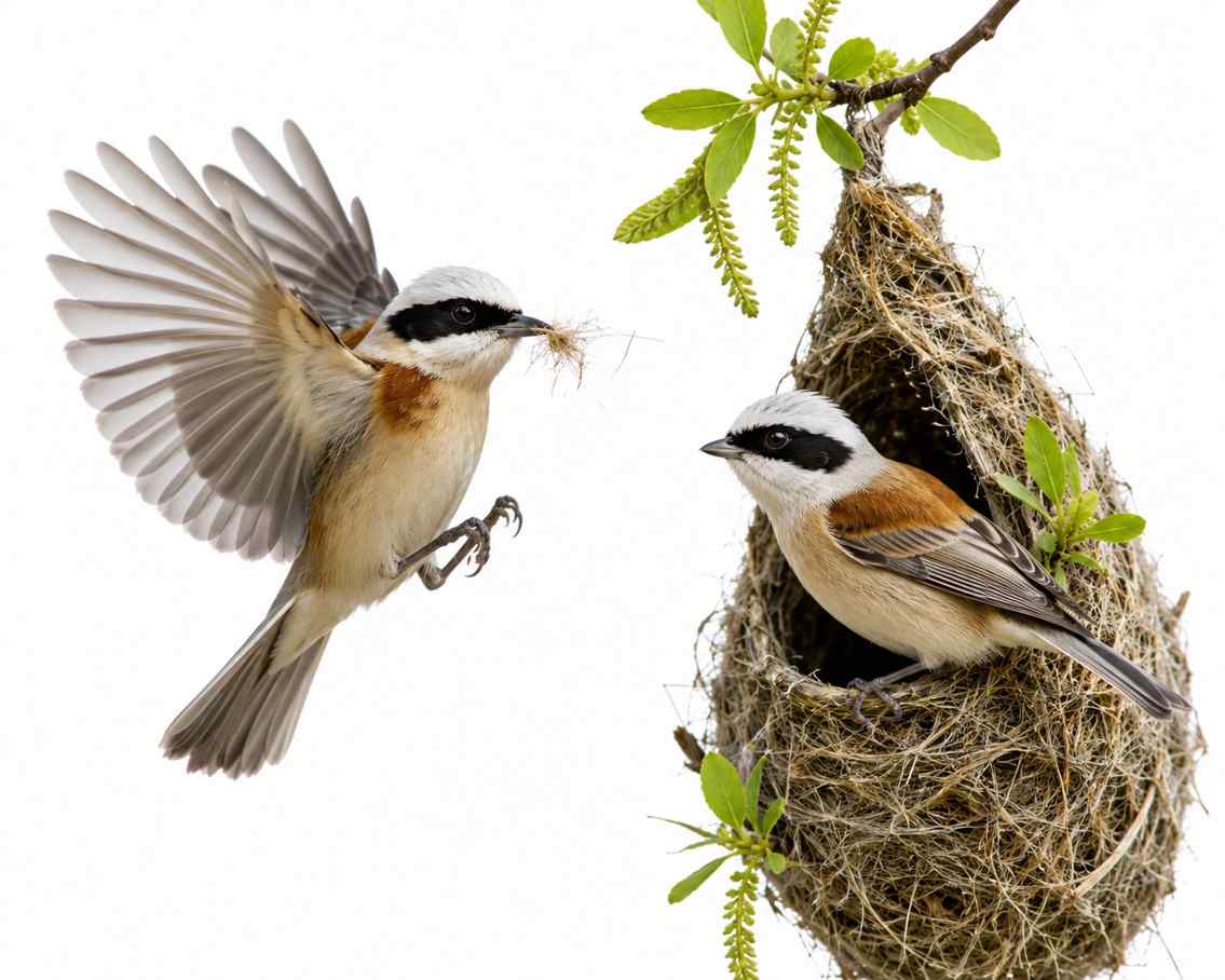 White-crowned Penduline-Tit